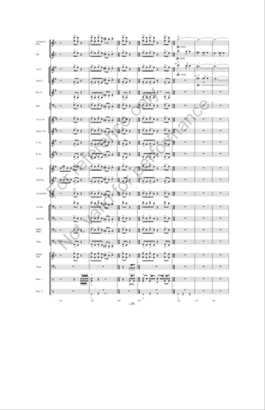 Zeus: King Of The Gods Concert Band scores gallery preview page 28