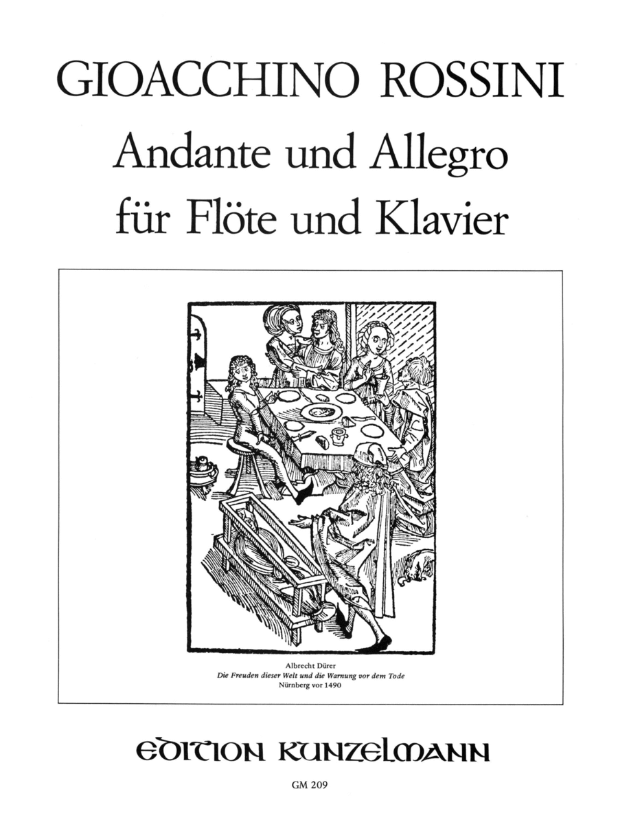 Andante and allegro Flute Solo scores gallery preview page 1