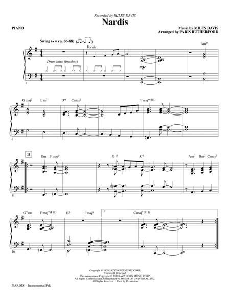 Nardis - Piano