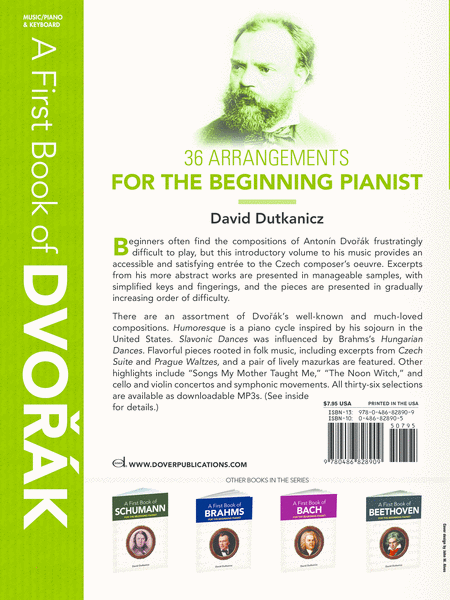 A First Book of Dvorák0 -- For The Beginning Pianist with Downloadable MP3s