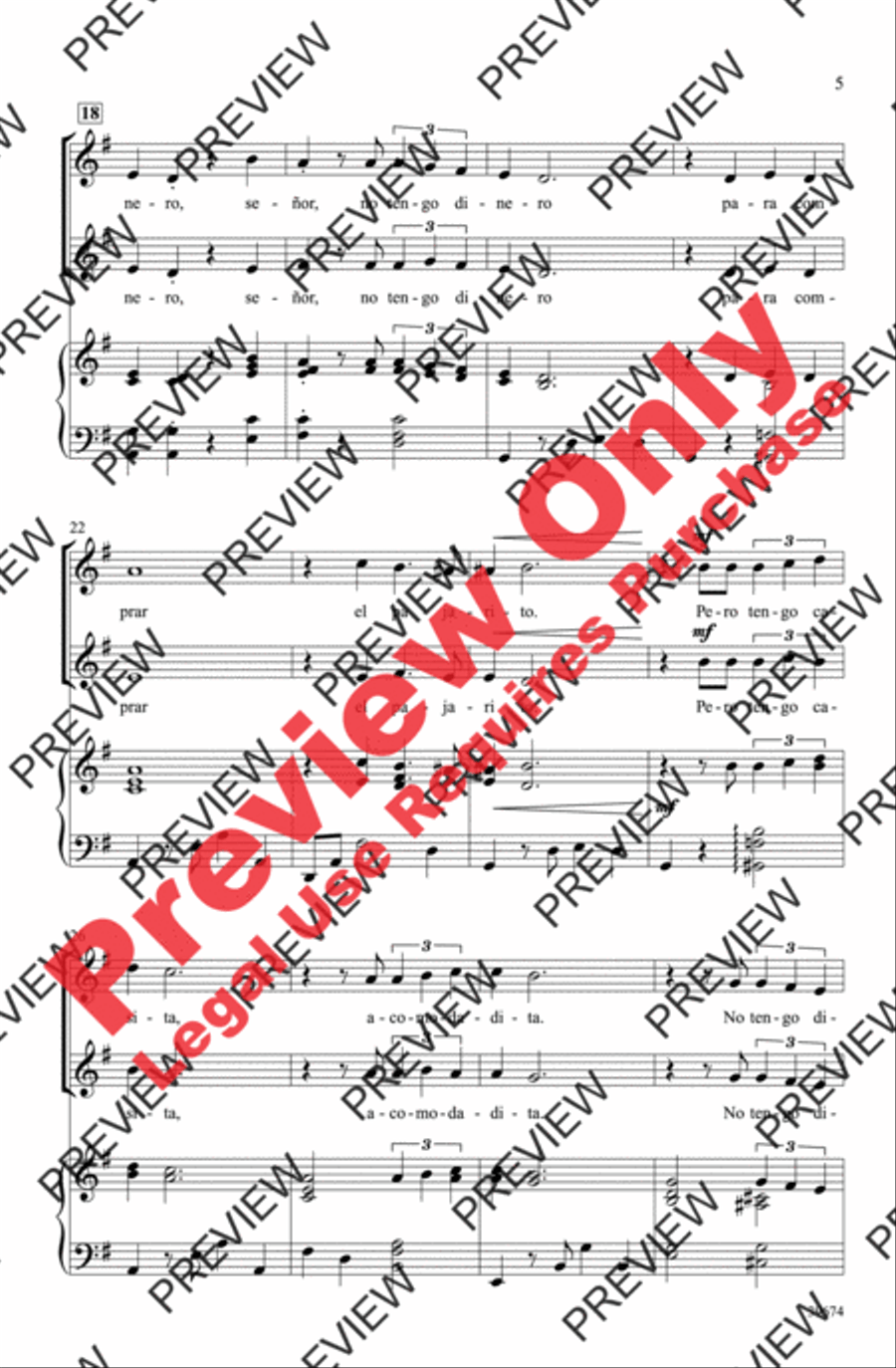 ¡El Pajarito! ¡El Pajarito! 2-Part scores gallery preview page 5
