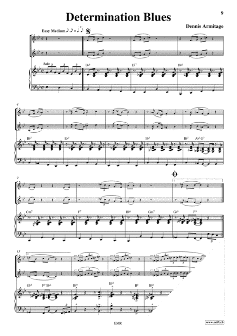 Blues Brass Ensemble scores gallery preview page 6