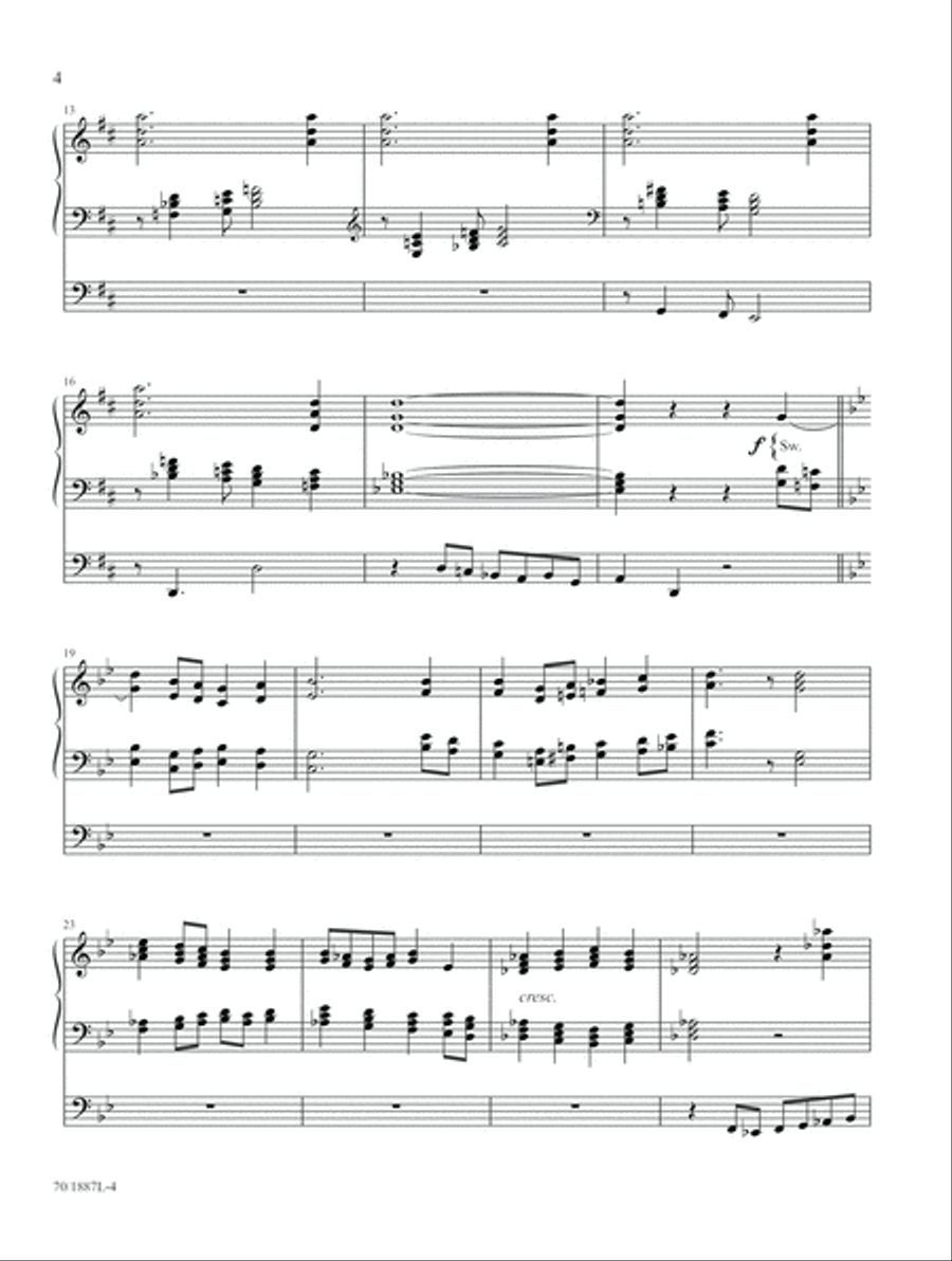 Hymns of Joyful Praise Organ scores gallery preview page 4