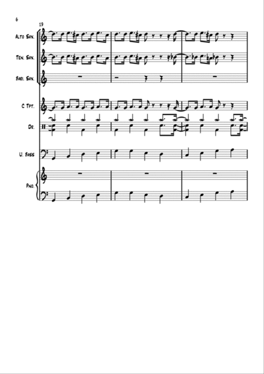 The Hucklebuck - Instrumental Version Jazz Ensemble scores gallery preview page 6