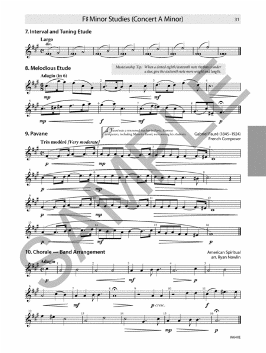 Tradition of Excellence: Technique and Musicianship - Eb Alto Saxophone Concert Band Methods scores gallery preview page 3