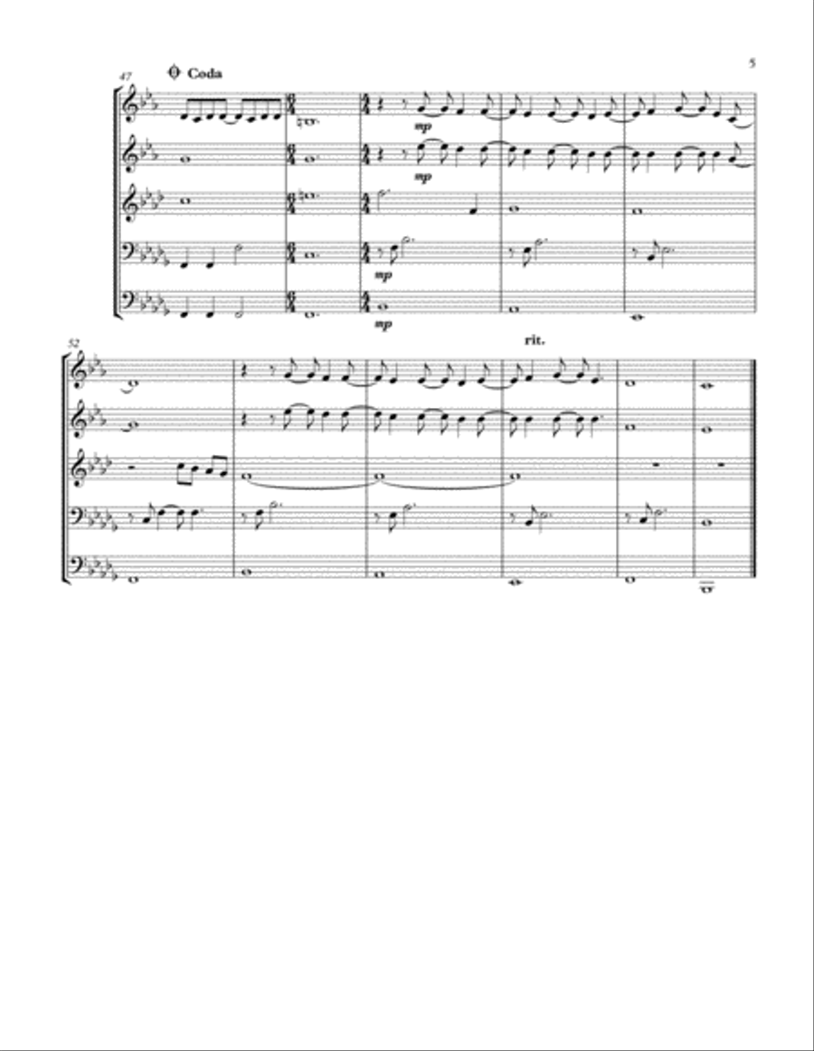 Mary, Did You Know? Brass Ensemble scores gallery preview page 5