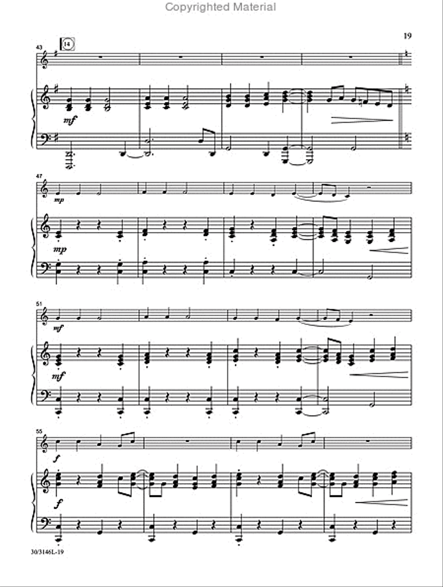 Christmas Winds Clarinet scores gallery preview page 15