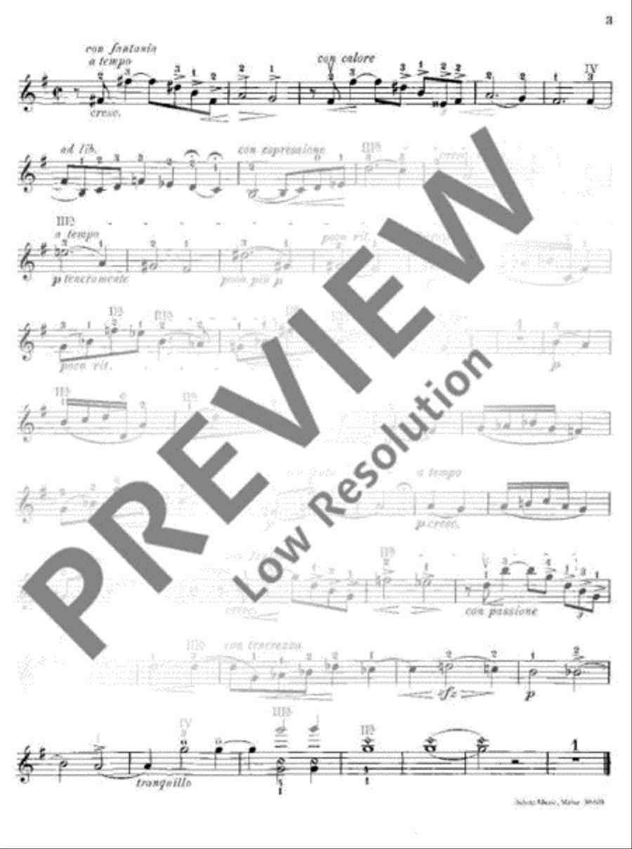 Berceuse Romantique Violin Solo scores gallery preview page 11