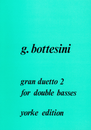 Book cover for Tre Gran Duetto No. 2 for 2 basses