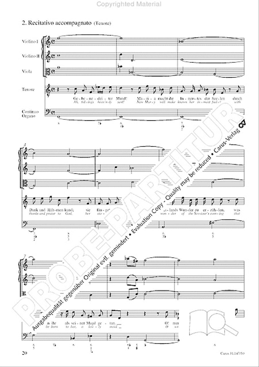Heart and mouth and thought and action (Herz und Mund und Tat und Leben) (Herz und Mund und Tat und Leben) 4-Part scores gallery preview page 22