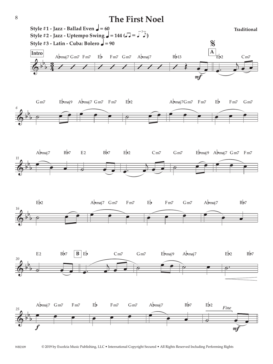 Solo Styles for Christmas Oboe Solo scores gallery preview page 2