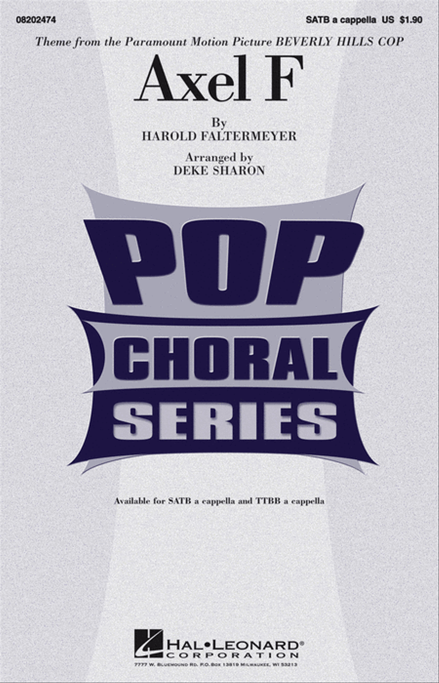 Axel F 4-Part scores gallery preview page 1