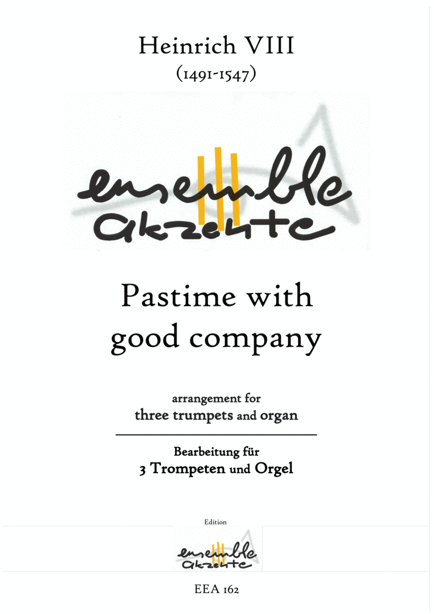 Pastime with good company - arrangement for three trumpets and organ