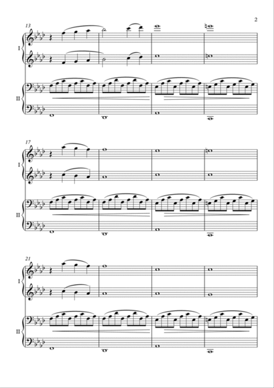 Truman Sleeps 1 Piano, 4-Hands scores gallery preview page 3