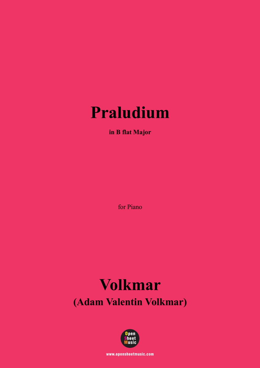 Volkmar-Praludium,in B flat Major,for Piano image number null