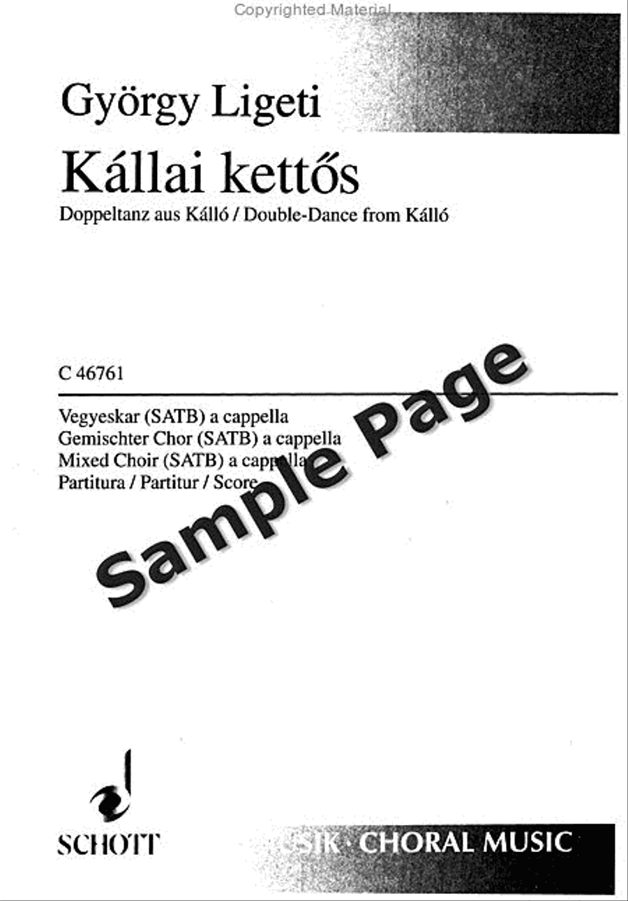Kallai Kettos/Double Dance from Kallo 4-Part scores gallery preview page 2