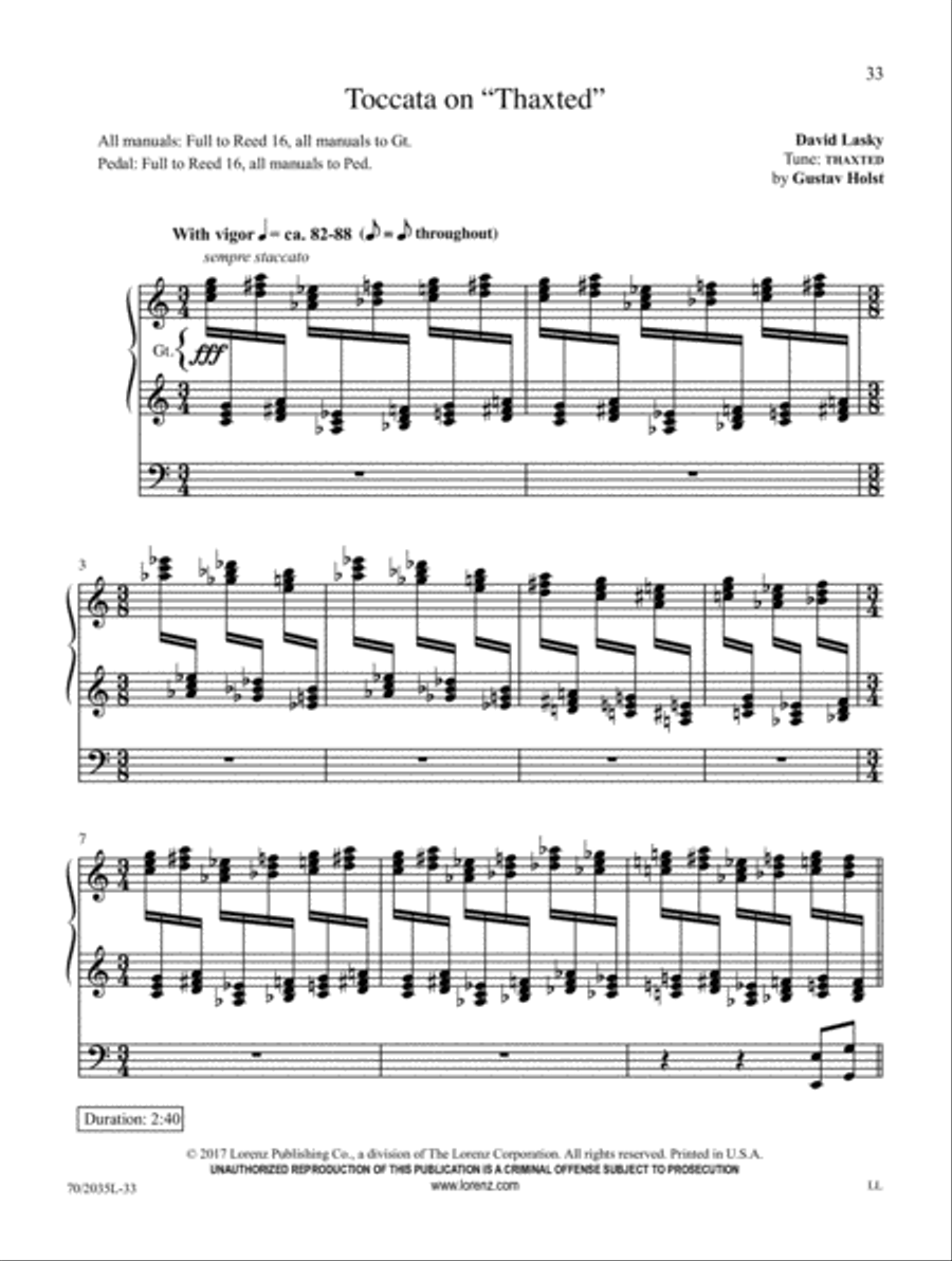 Roof-Raising Hymns Roof-Raising Hymns Organ Solo scores gallery preview page 7