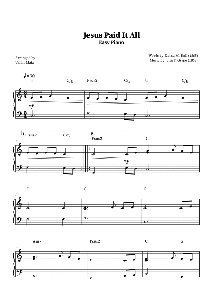 Piano chords sale easy