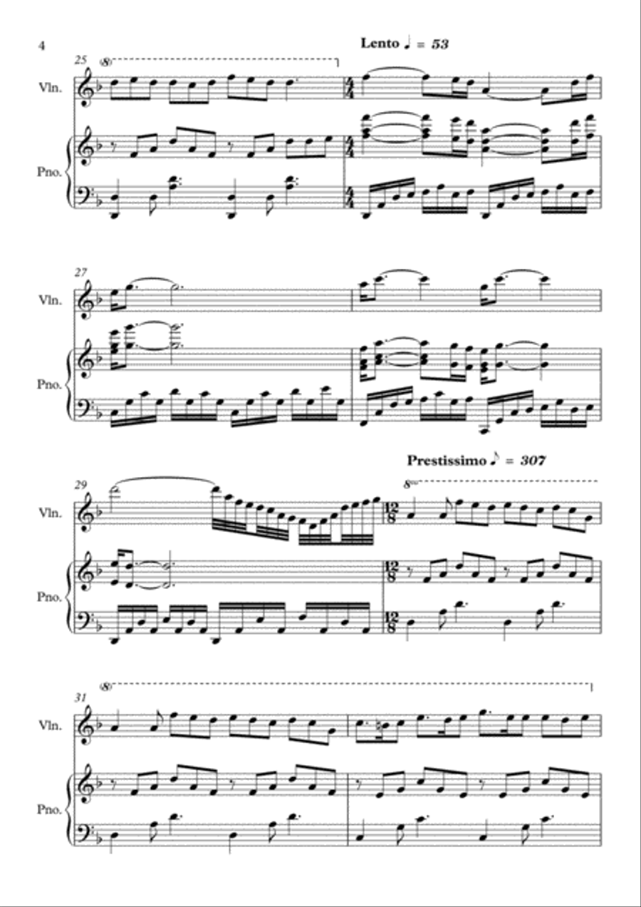 Last Of The Mohicans (main Theme) Flute scores gallery preview page 4