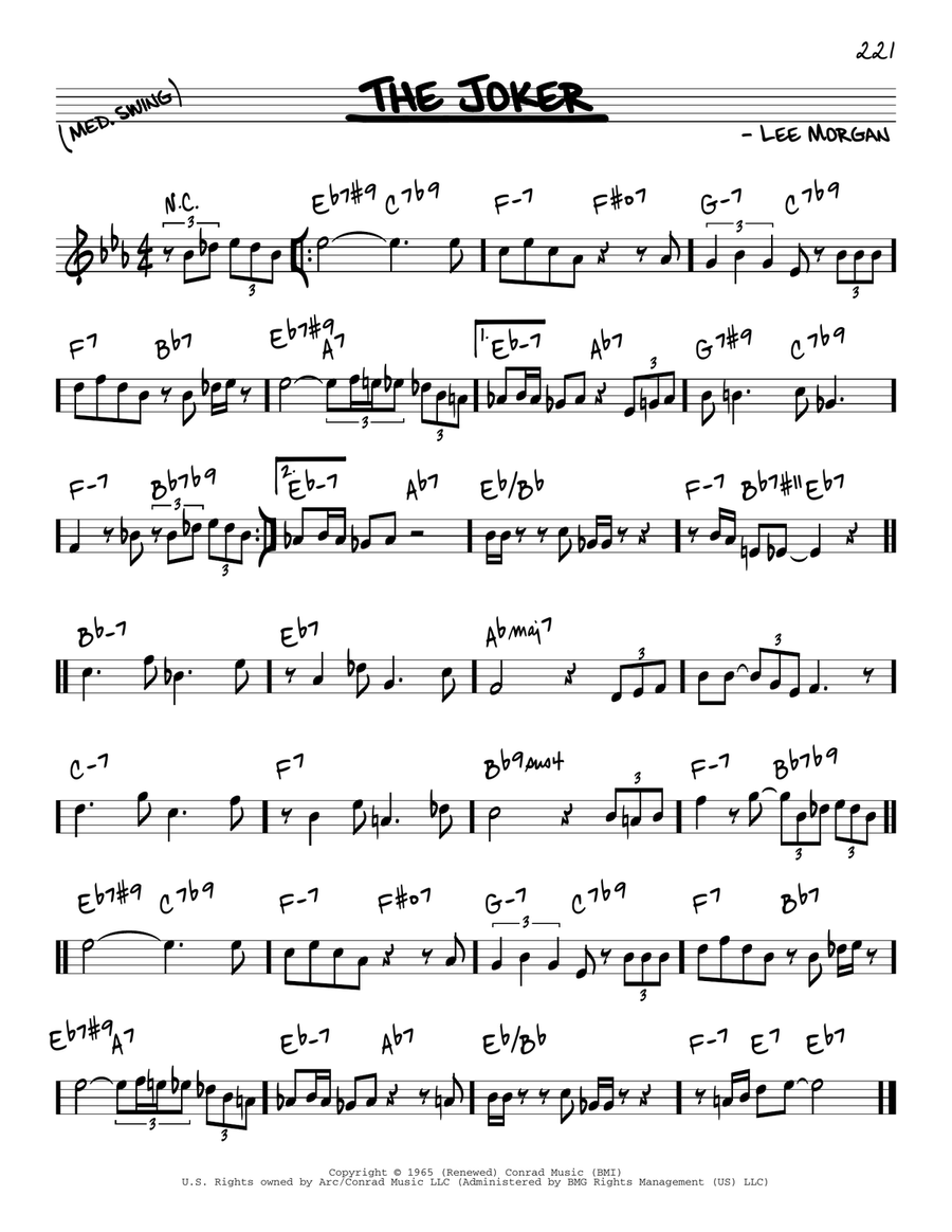 The Joker Piano scores gallery preview page 1