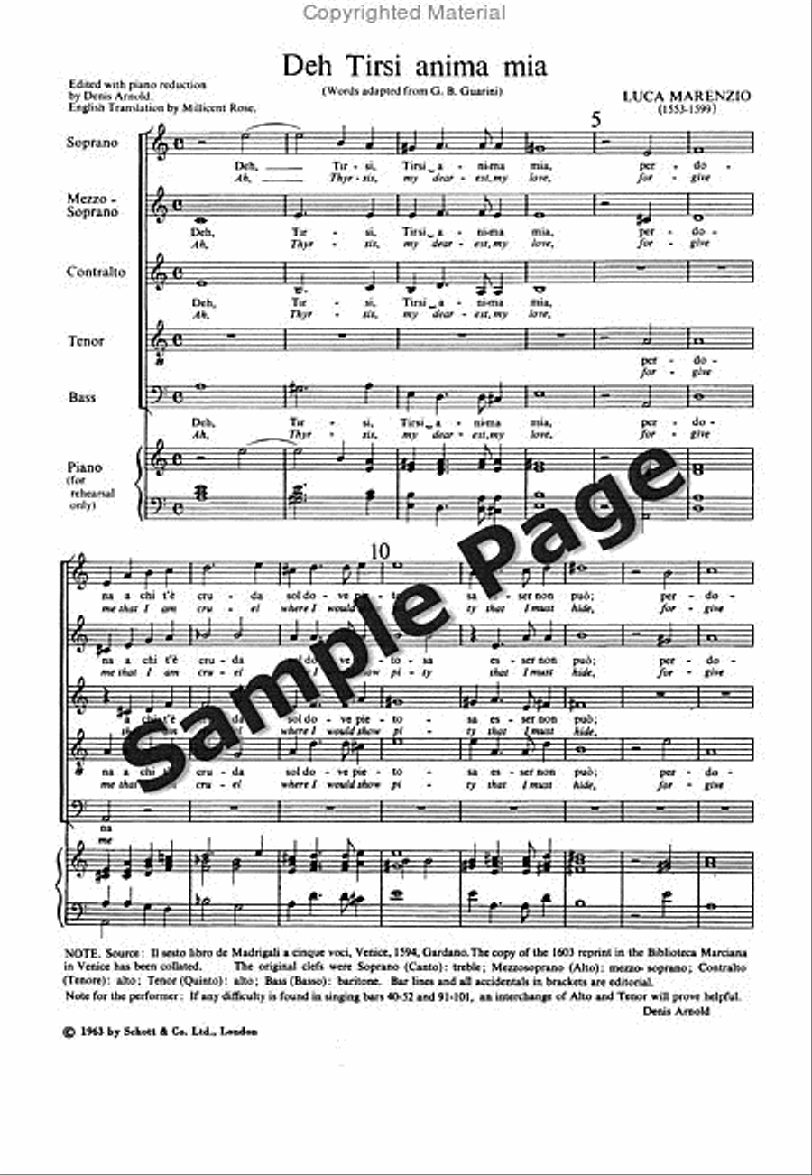 Ah Thyrsis My Own **pop** SSATB scores gallery preview page 3