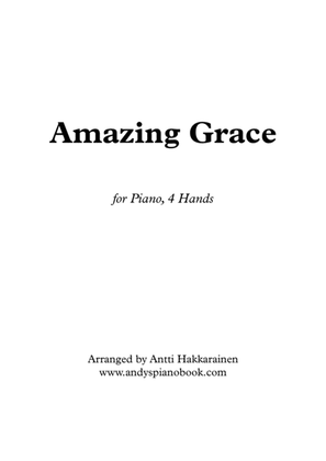 Book cover for Amazing Grace - Piano, 4 Hands (easy primo part)