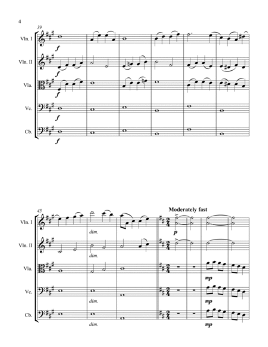 Themes from Hansel and Gretel String Orchestra scores gallery preview page 4