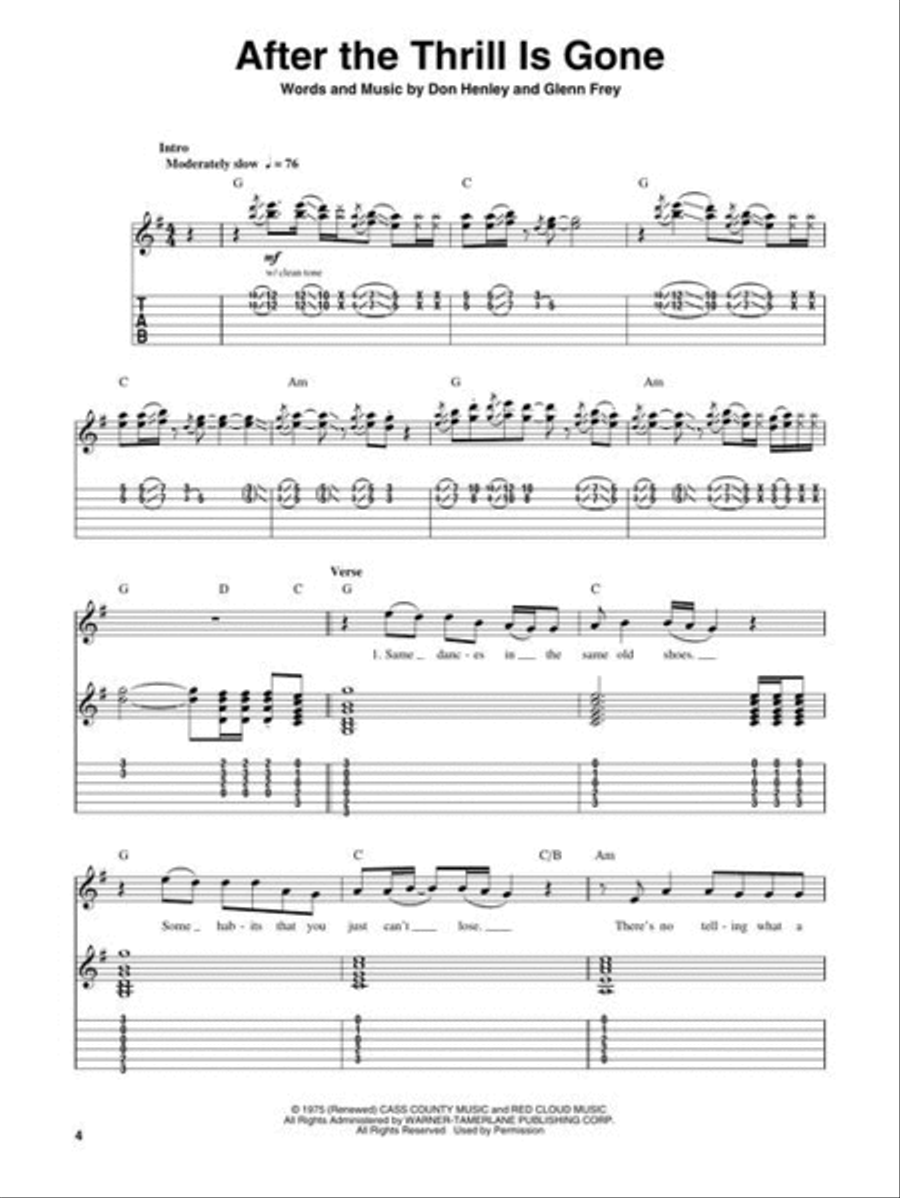 The Eagles – Acoustic The Eagles – Acoustic Acoustic Guitar scores gallery preview page 8