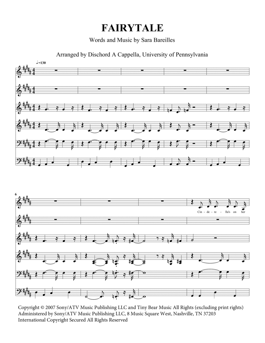 Fairytale 4-Part scores gallery preview page 1
