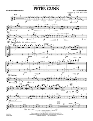 Peter Gunn - Bb Tenor Saxophone