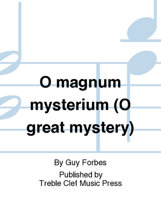 Book cover for O magnum mysterium (O great mystery)
