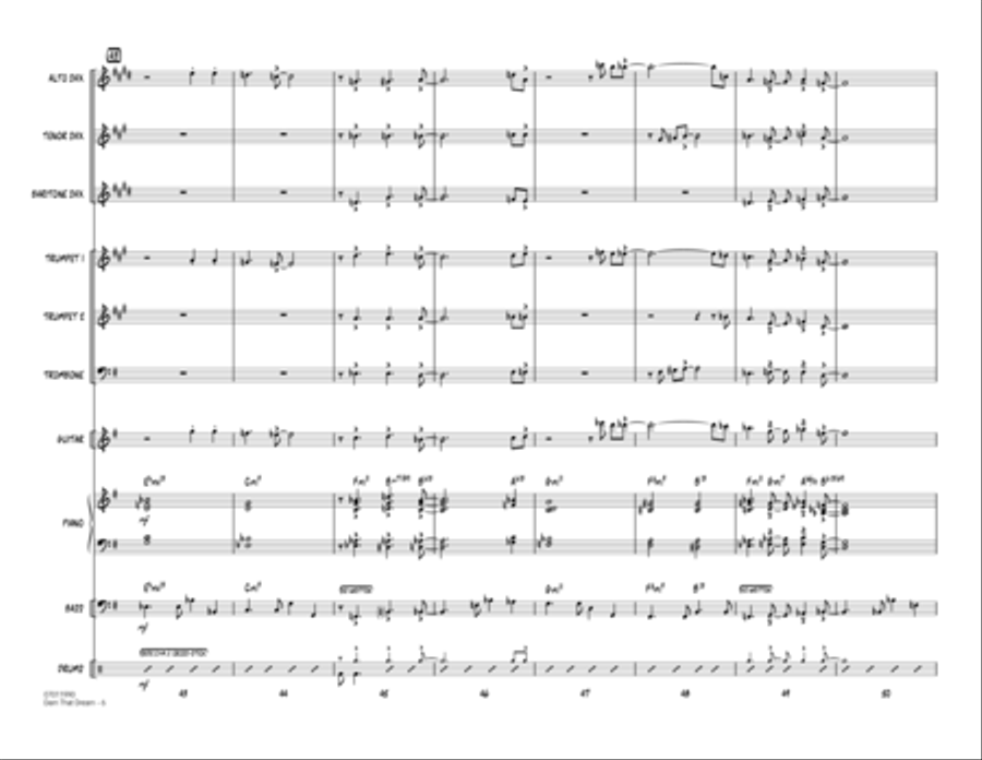 Darn That Dream - Full Score Jazz Ensemble scores gallery preview page 6