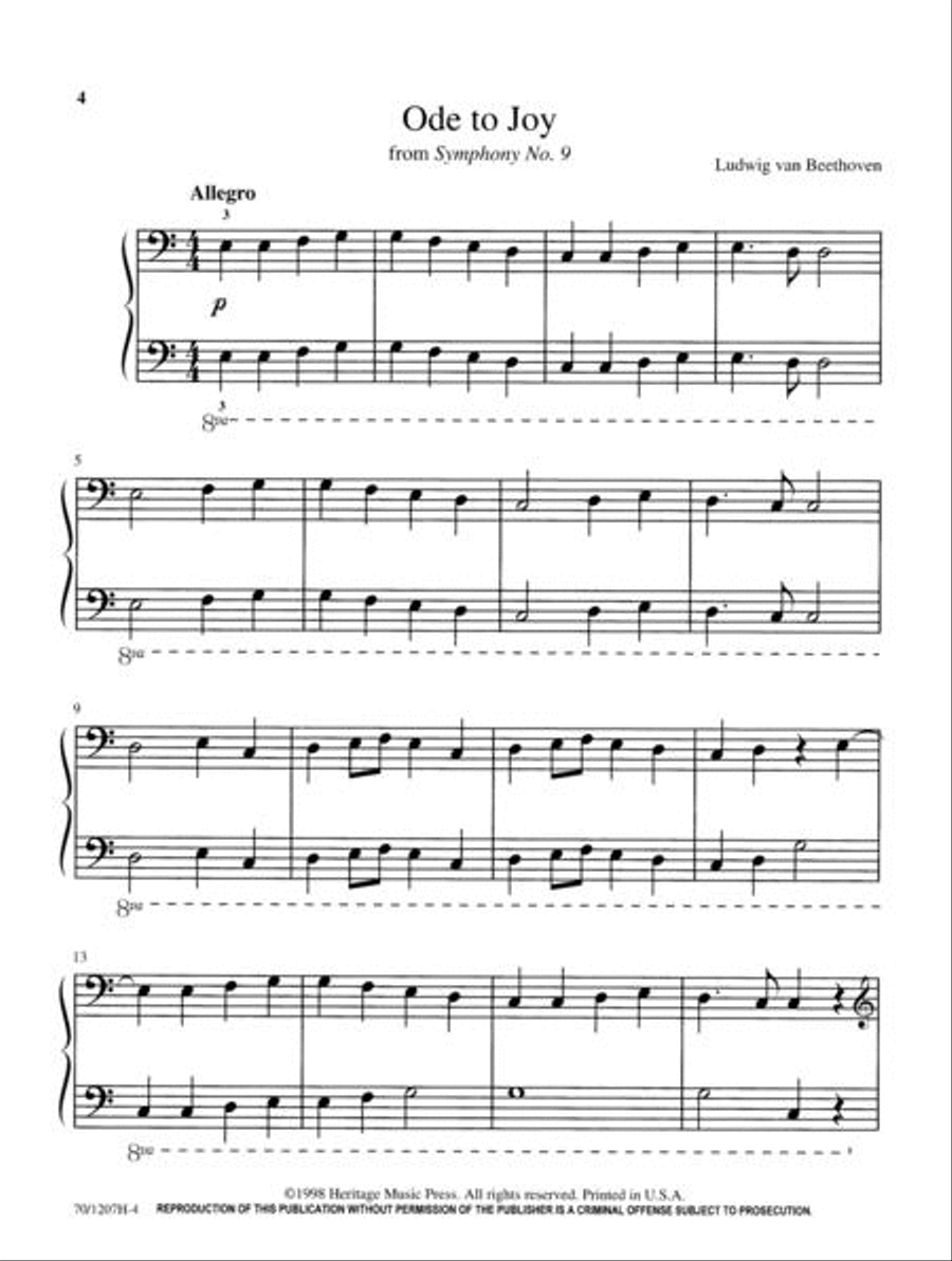 Mastering Melodies: Ludwig Van Beethoven Piano Solo scores gallery preview page 4