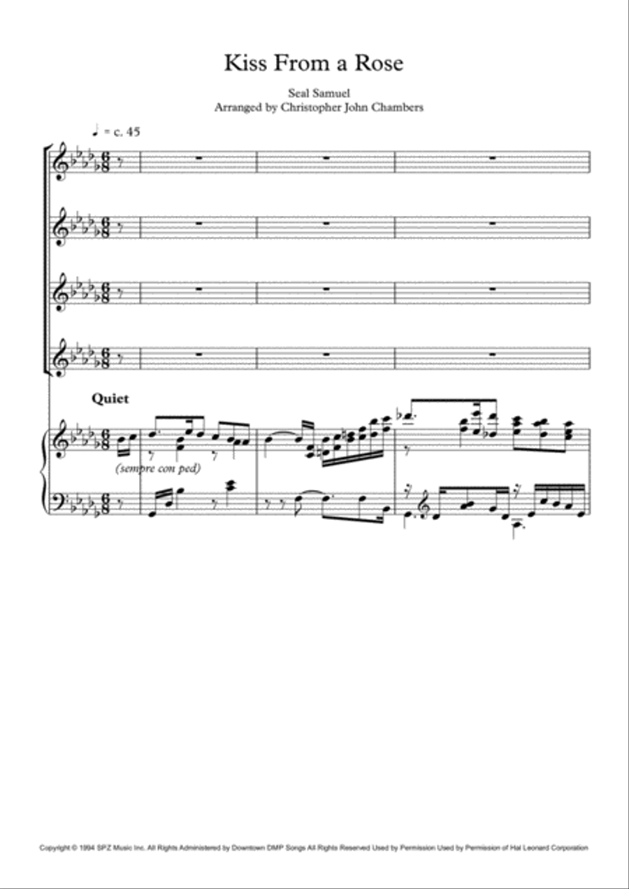 Kiss From A Rose Kiss From A Rose SA scores gallery preview page 1