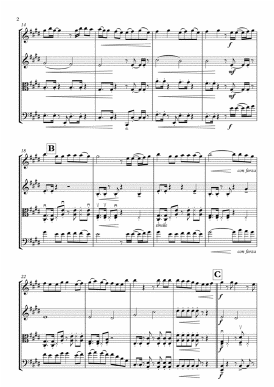 Love Yourself String Quartet scores gallery preview page 2