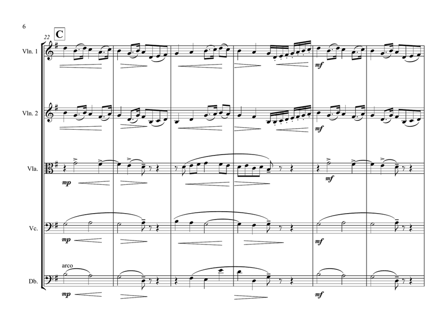 Spanish National Anthem for String Orchestra String Orchestra scores gallery preview page 6