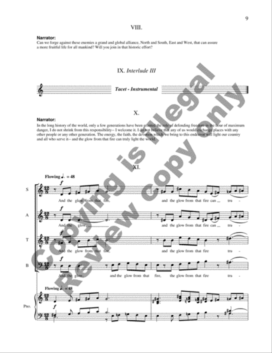 Let The Word Go Forth (Choral Score) 4-Part scores gallery preview page 8