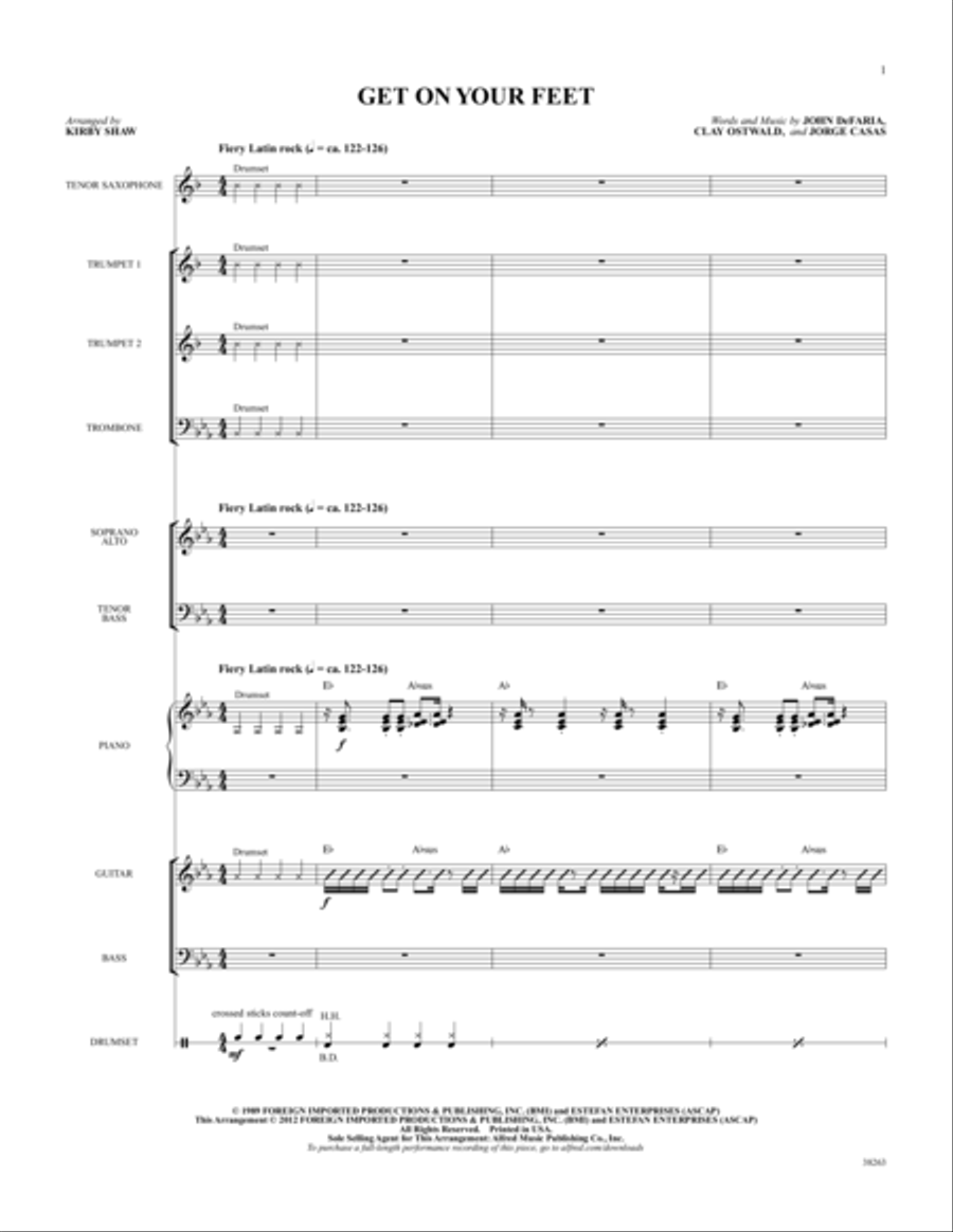 Get On Your Feet Choir scores gallery preview page 2