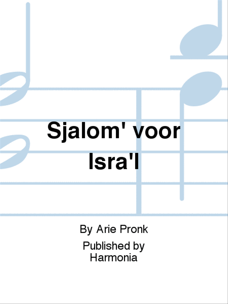 Sjalom' voor Israel 4-Part scores gallery preview page 1
