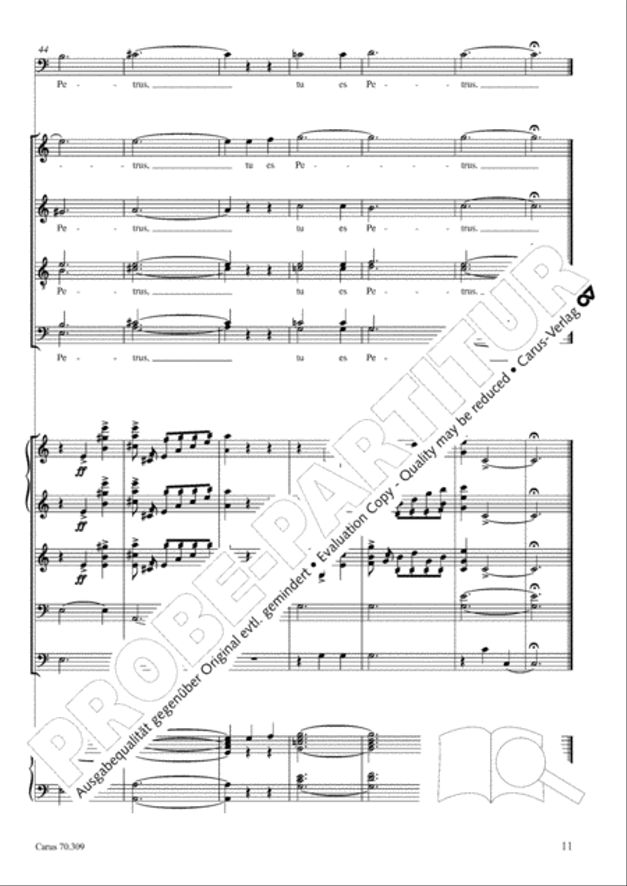 Tu es Petrus 4-Part scores gallery preview page 12