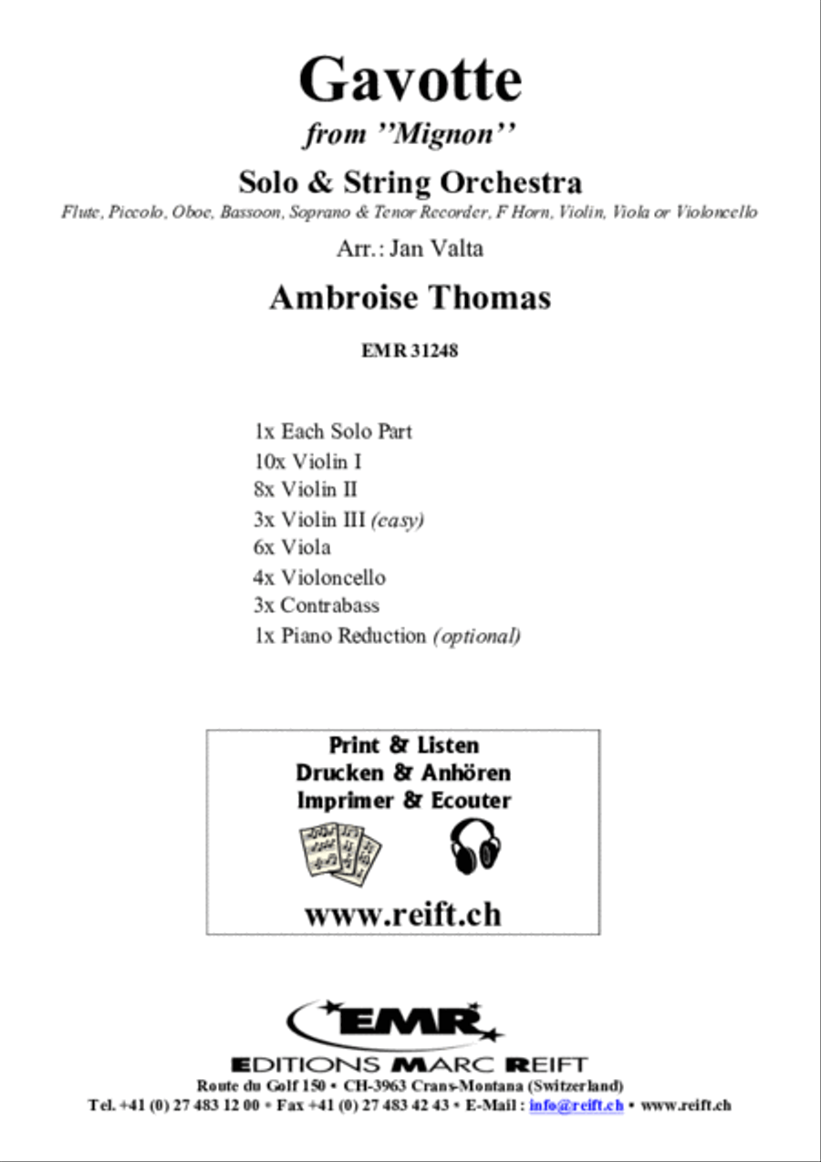 Gavotte String Orchestra scores gallery preview page 2