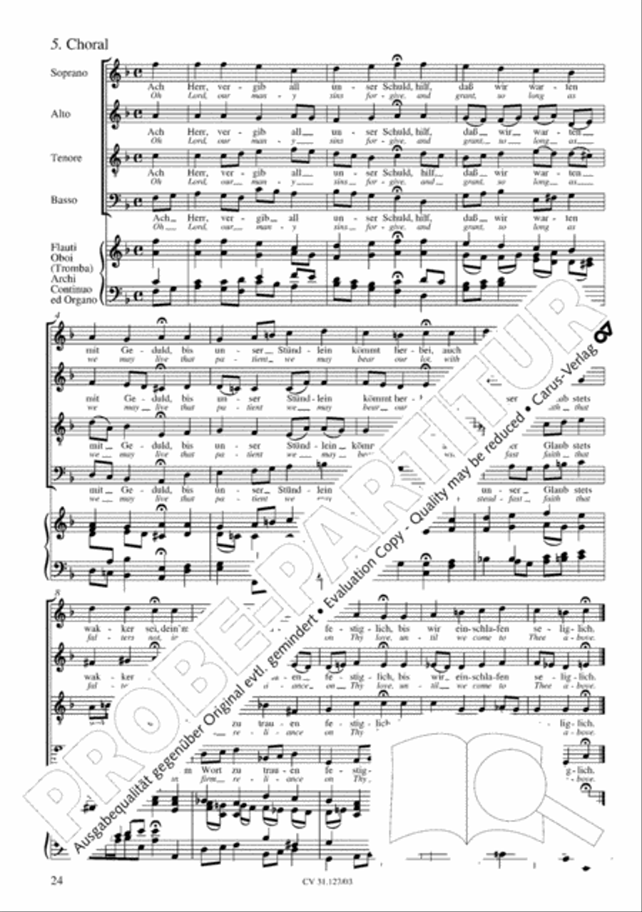 Thou who, a God, as man yet came (Herr Jesu Christ, wahr' Mensch und Gott) STB scores gallery preview page 29