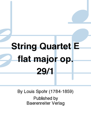 Book cover for Streichquartett Es-Dur, op. 29/1