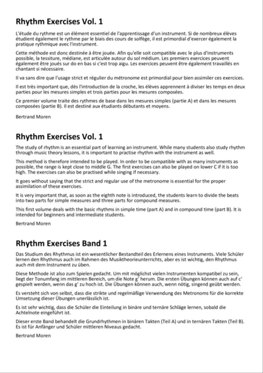 Exercices Rythmiques Volume 1 Cornet scores gallery preview page 3