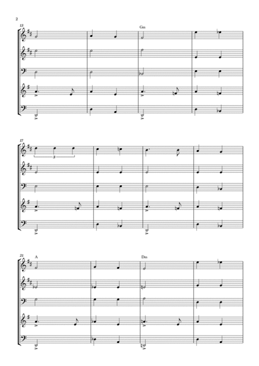 Habanera - Carmen - Georges Bizet, for Brass Quintet in a easy version with chords image number null
