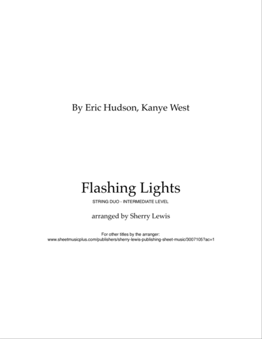 Flashing Lights String Duet scores gallery preview page 2