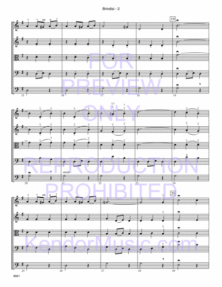 Brindisi (from La Traviata) (Full Score)