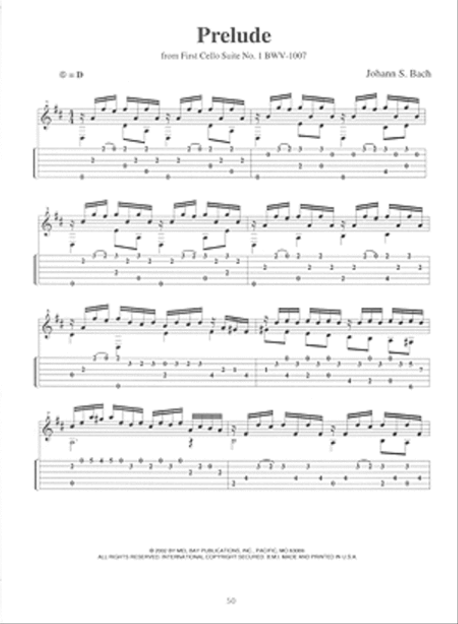 Classical Masterpieces in Tablature Acoustic Guitar scores gallery preview page 6