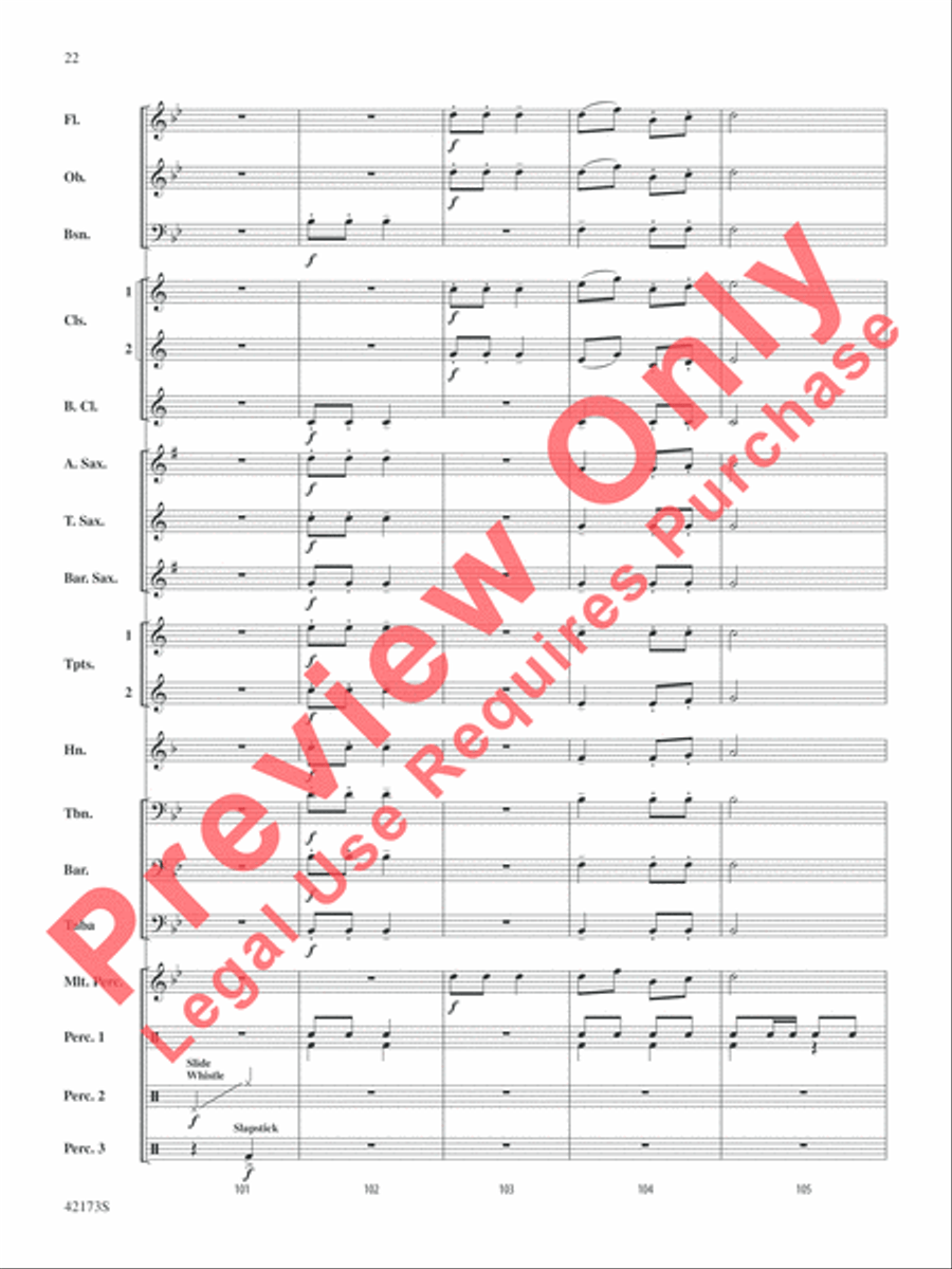 Jingle Band! Concert Band scores gallery preview page 23
