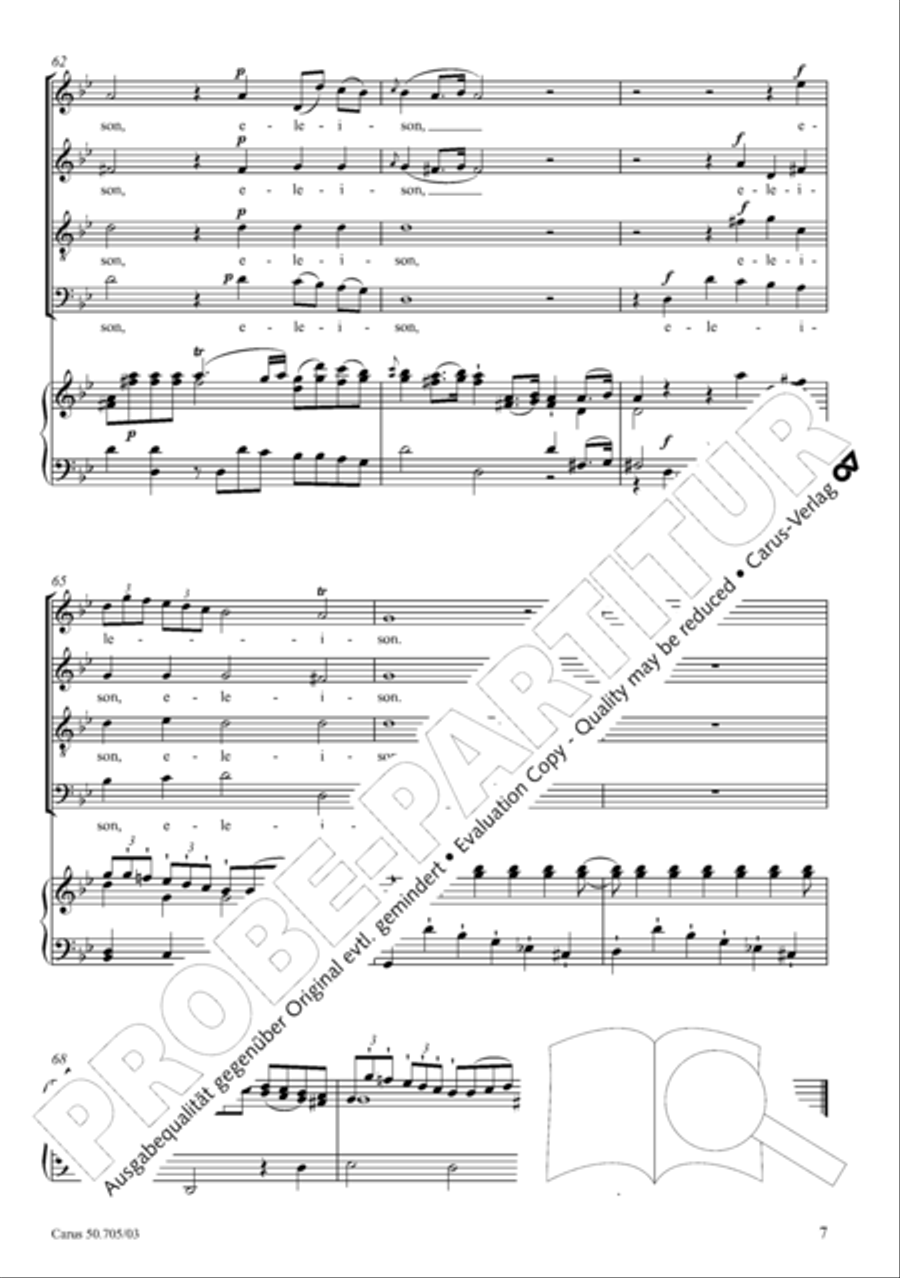 Missa in g. Hasse-Werkausgabe IV/3 4-Part scores gallery preview page 16